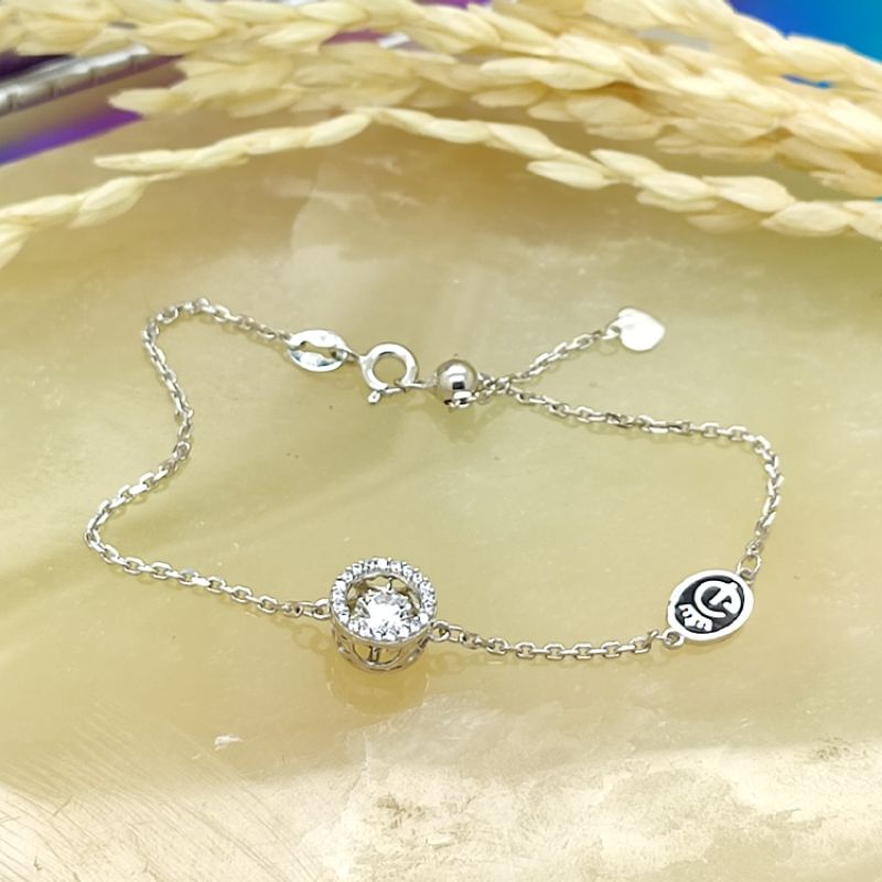 Gelang Serut MP Dancing Stone YT Utama Putra x Igun Ivan Gunawan kadar 375 whitegold