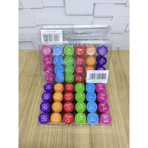 

stempel kecil Fancy isi 24 pc