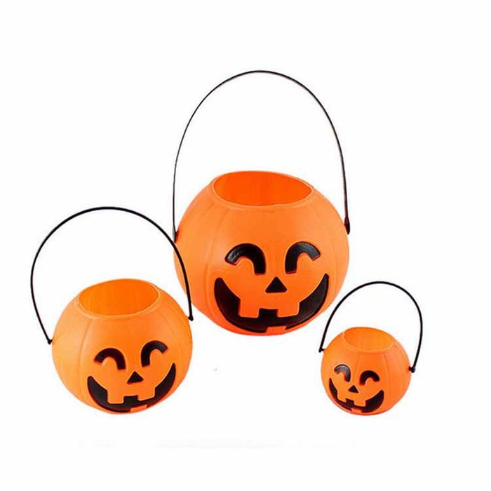 Halloween pumpkin basket keranjang permen halloween decoration prop