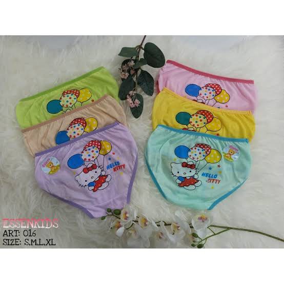 PROMO 6 PCS CELANA DALAM ANAK PEREMPUAN MOTIF KARTUN