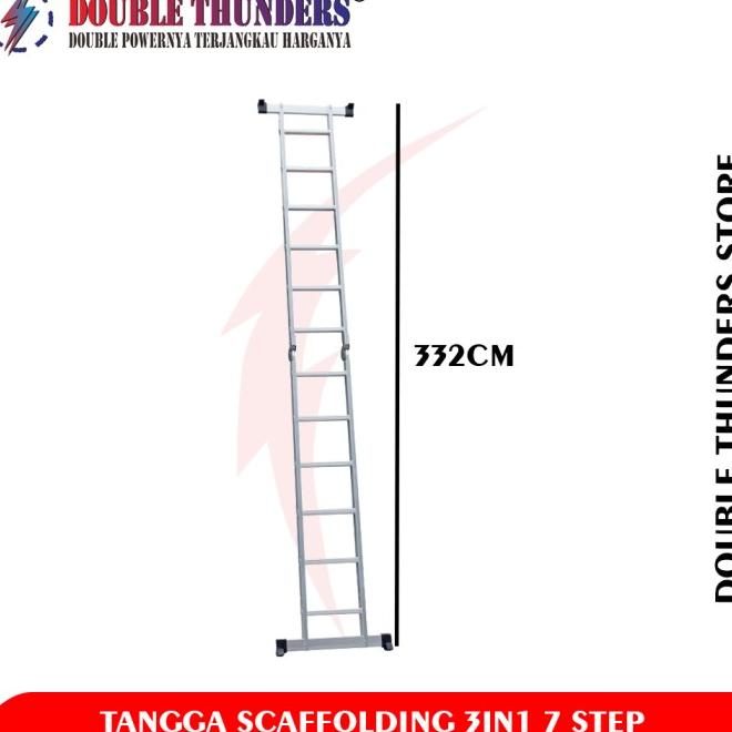 Dt Tangga Lipat Model H Tangga Scaffolding 3In1 7Step Lebar 1,8 Meter