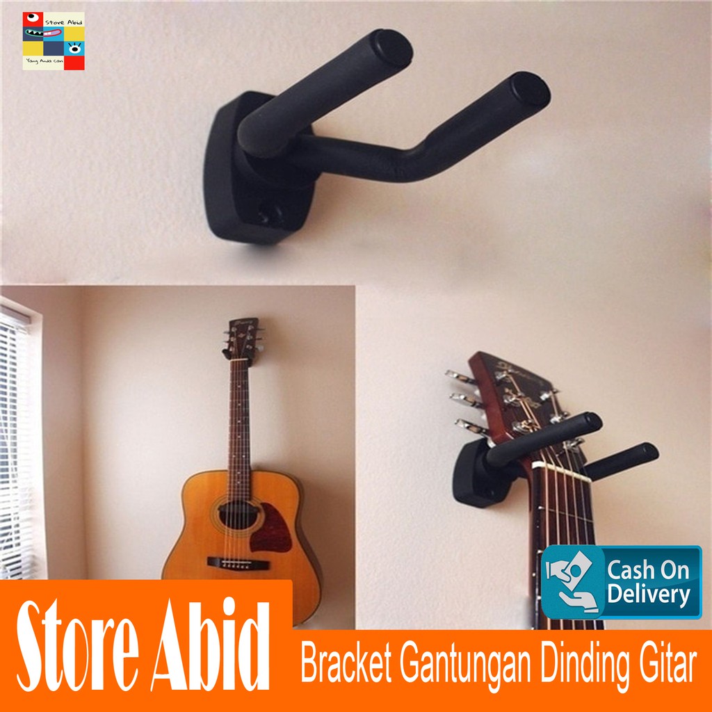 Hanger Hook Mount Braket Gantungan Bracket Pajangan Dinding Gitar