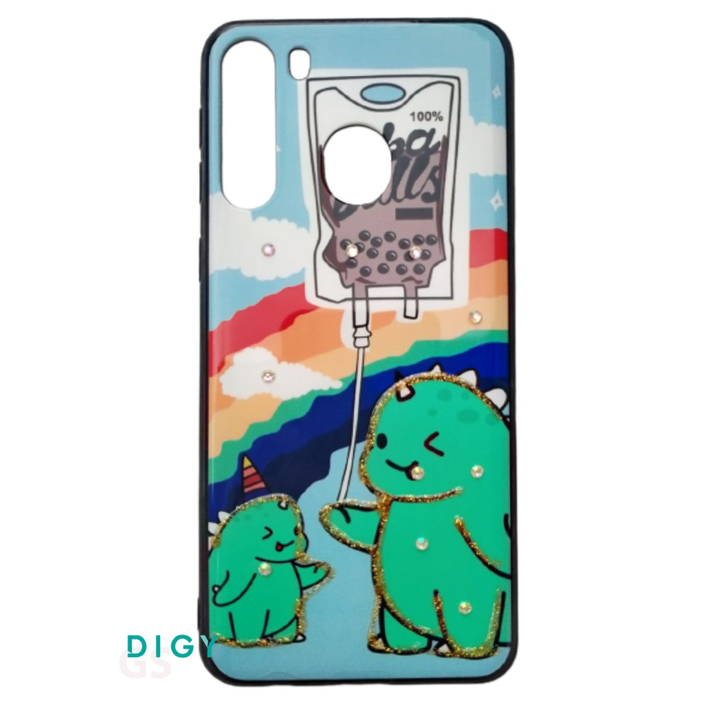 Hardcase Fuze Diamond Glitter Karakter case SAMSUNG A21 Premium Quality