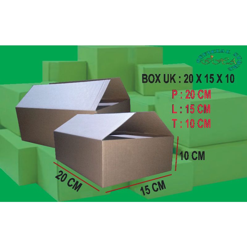 

box packing uk. 20x15x10 cm kerdus packing online murah