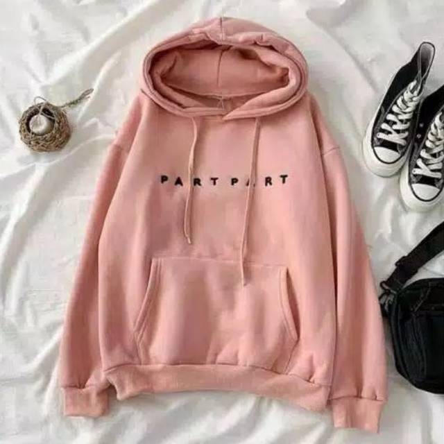 JAKET SWEATER JUMPER WANITA PartPart Fleece KOREAN HOODIE CASUAL MURAH TOKO GROSIR
