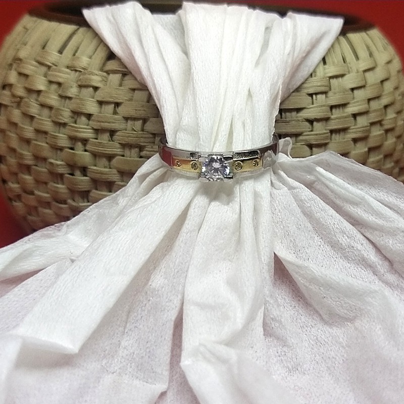 Cincin Ring Perak Silver Bali Asli 925 Polos Tunangan Kawin Mix emas Gold Pria Laki Wanita Elegan