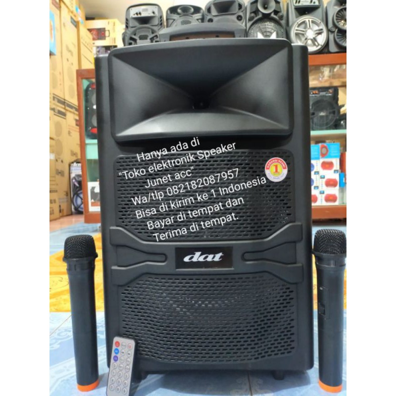 PORTABEL SPEAKER DAT 12 IN INCHI. DT 1210FT SPEAKER BLUETOOTH. SPEAKER KARAOKE.
