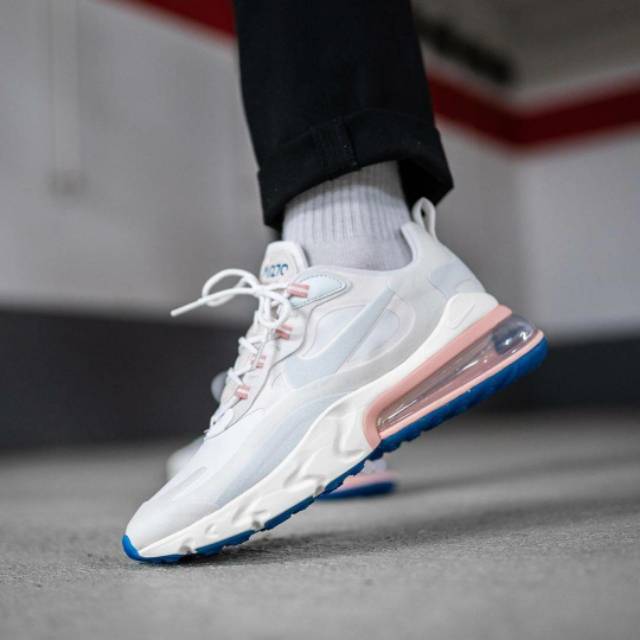 air max 270 react white pink blue