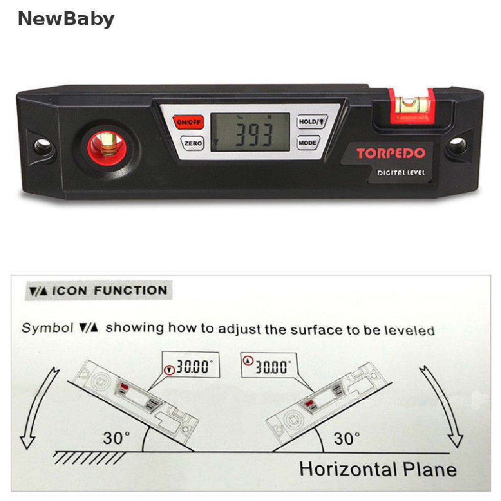 Inclinometer Alat Pengukur Sudut Digital Dengan Layar LCD Untuk Bayi Level