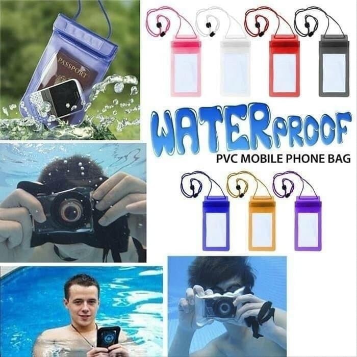 Waterproof case - Waterproff - airbag - sarung hp anti air ukuran XL ACC