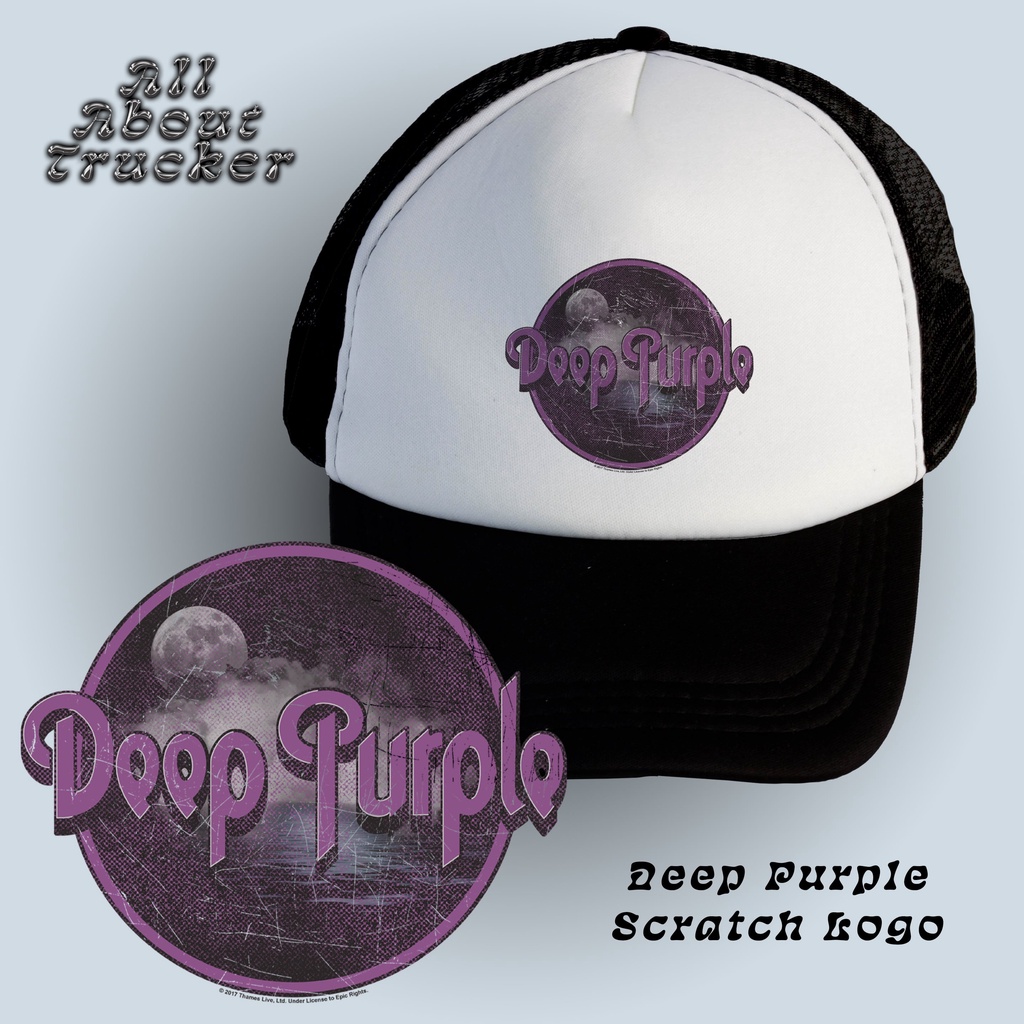 Trucker Hat Deep Purple - Scratch Logo | Topi Jaring Deep Purple