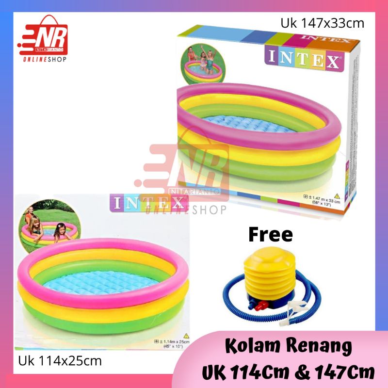 Kolam Renang Anak Pelangi Kolam Renang Intex Jumbo Sedang Kolam Renang Karet