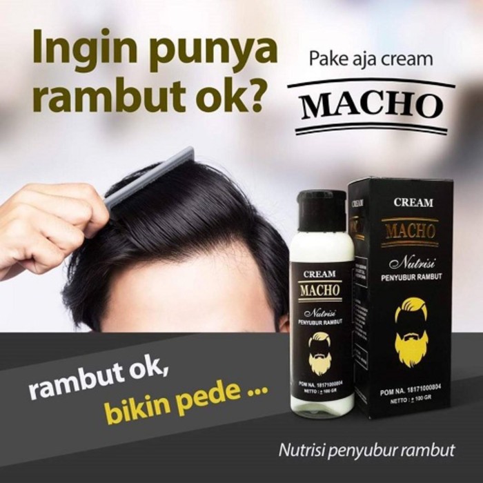 

Cream Macho ( Dijamin Asli) Penyubur Rambut | Bio Nervee#