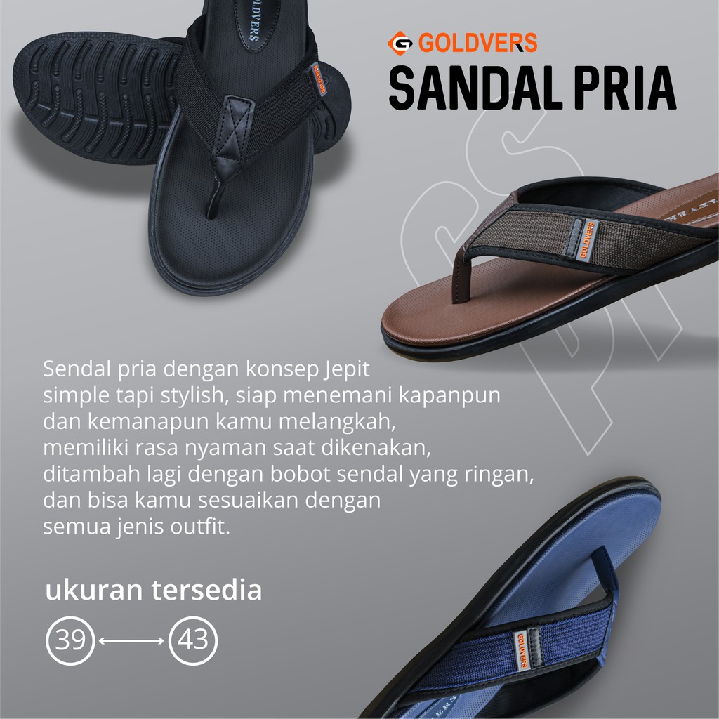 Sandal Jepit Distro Pria Import ORIGINAL / Sandal Import / Sandal Batam / Sandal Pria / Sandal Korea