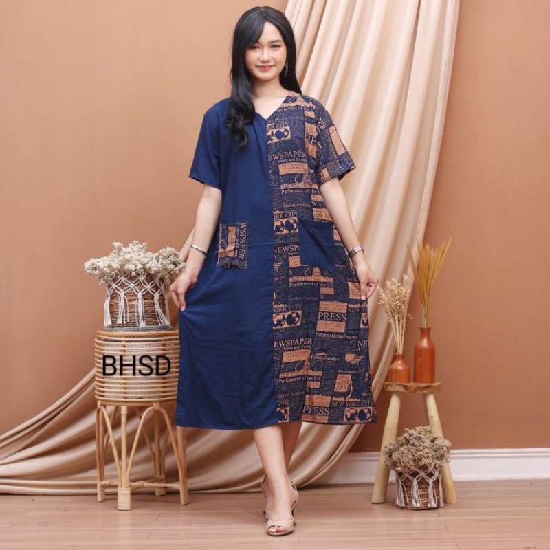 Daster kombinasi koran