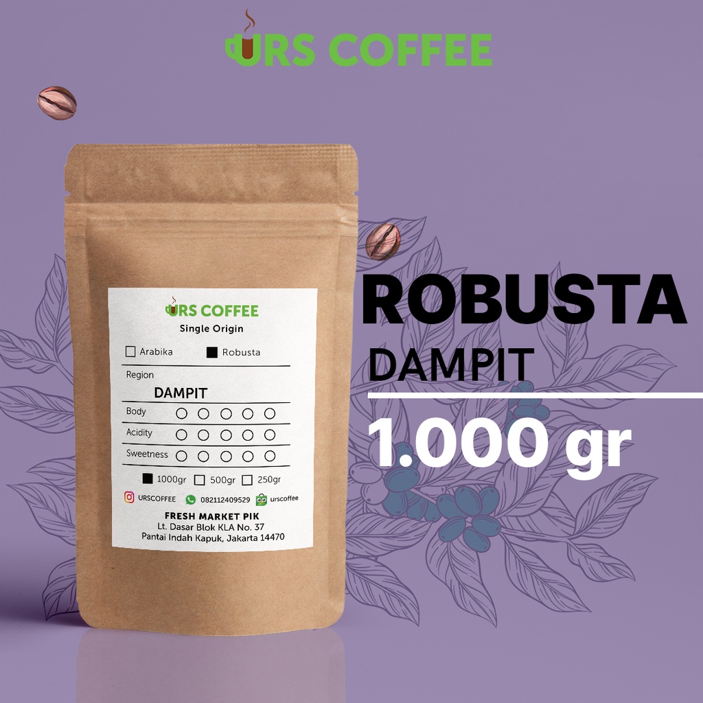 

Kopi Robusta Dampit 1 Kg