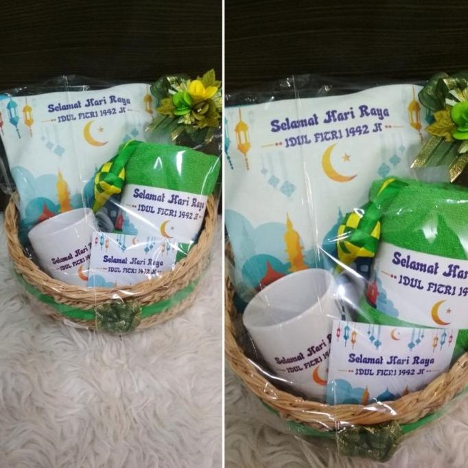 

parcel lebaran / hampers rotan bulat
