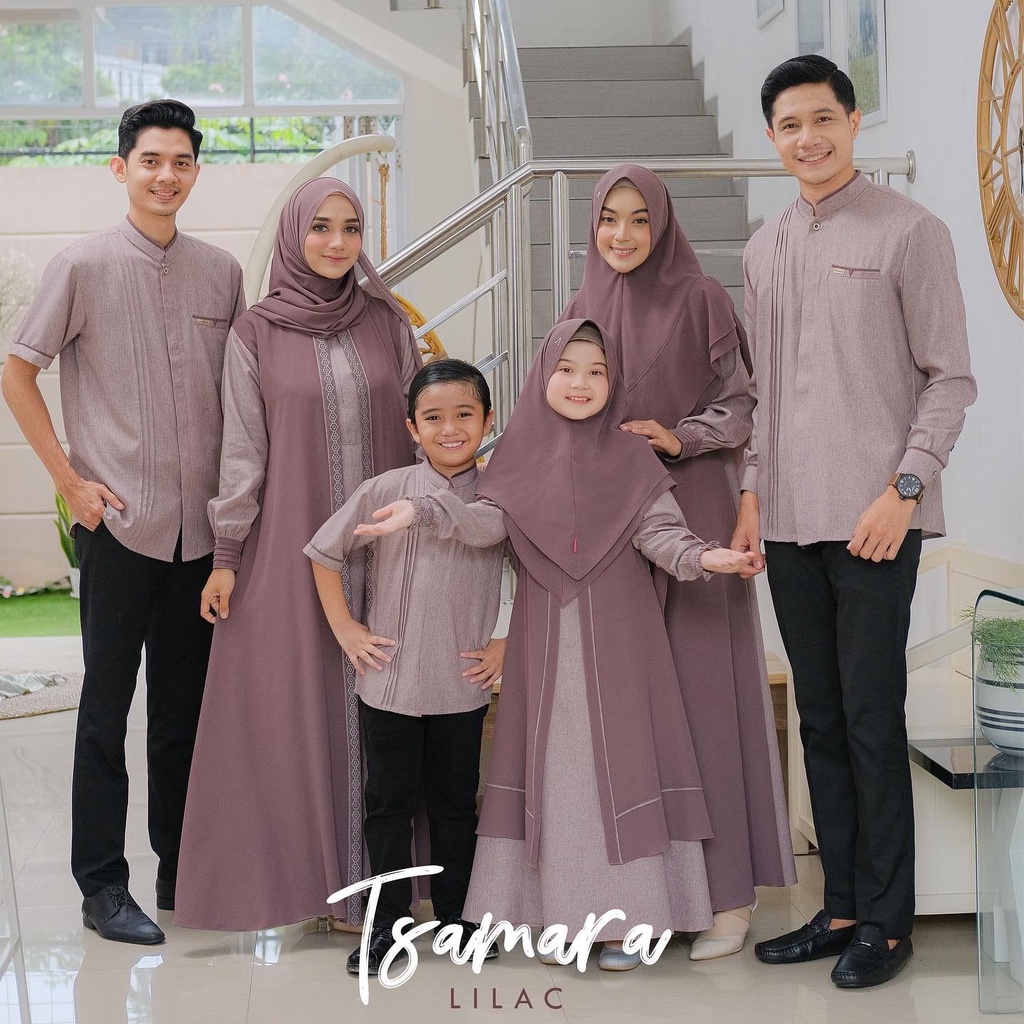 AKIFA TSAMARA EXCLUSIVE Family Set Gamis dan Koko / Couple Anak Keluarga Muslim / Kids