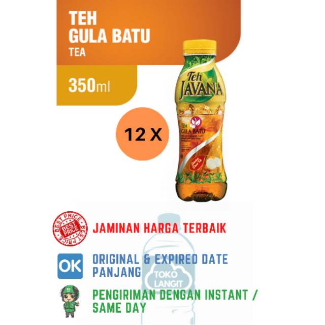 

TEH JAVANA GULA BATU 350 ML (12 BOTOL/PACK)