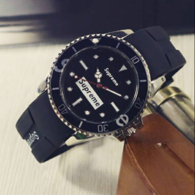 Jam tangan unisex SUPREME rubber