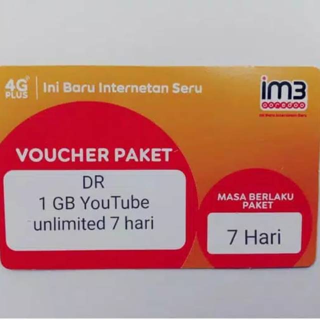 Vocer 1GB Youtube Unlimited 7Hari