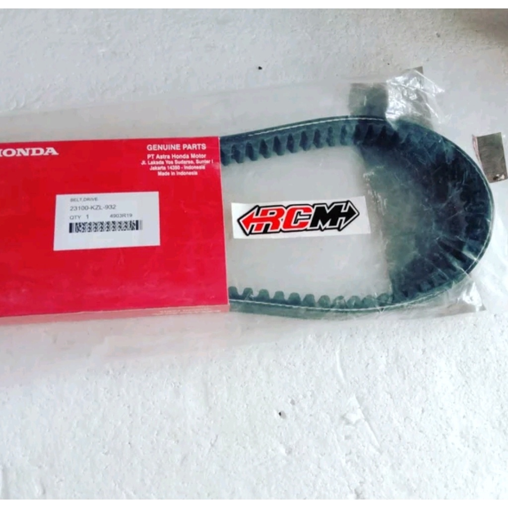 BAN PENGGERAK VANBELT VAN BELT V-BELT VBELT BEAT FI SPACY FI VARIO 110 FI NON ESP STATER KASAR BERISIK TH 12-14 ONLY ORI ORIGINAL HONDA HGP ASLI 23100-KZL-932