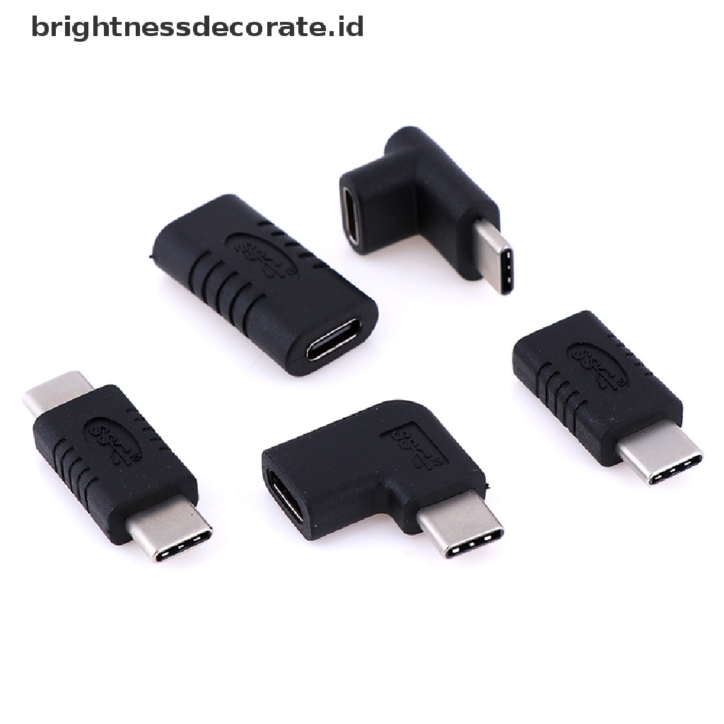 Konverter Sudut Kanan Usb 3.1 Tipe C Ke Tipe C Male Female