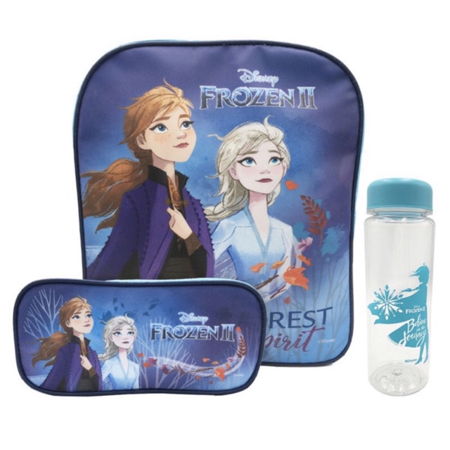 kado natal Frozen 2 II Disney original Tas set Original frozen2 botol minum tas frozen