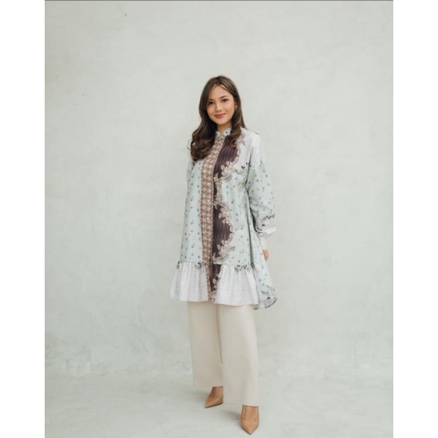 [Booked Novie291] Preloved Kenanga Tunic Minty Green XS-S WearingKlamby