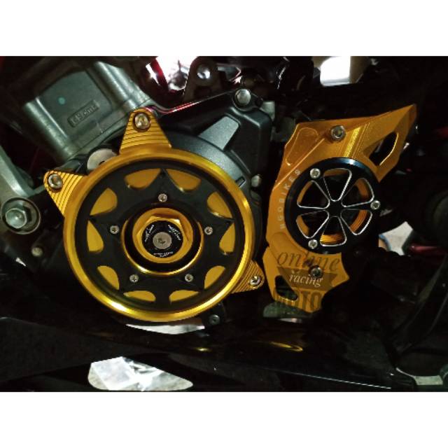 Cover engine cnc honda cbr facelift cb old cbr new sonic supra gtr dll 2tone cnc cover mesin