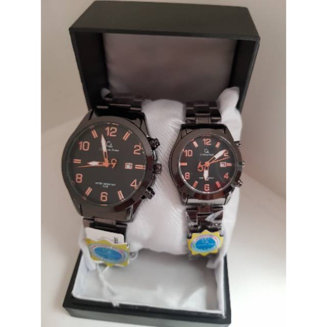 Jam tangan CA original,tgl aktif.couple (free box &amp; batrai cadangan)