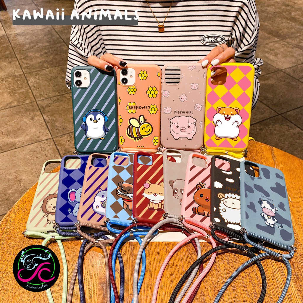 Softcase Slingcase Tali Lanyard Candy ANIMALS Xiaomi Redmi S2 K20 8 Se Lite Pro Mix 2s Mi 5s JW3413