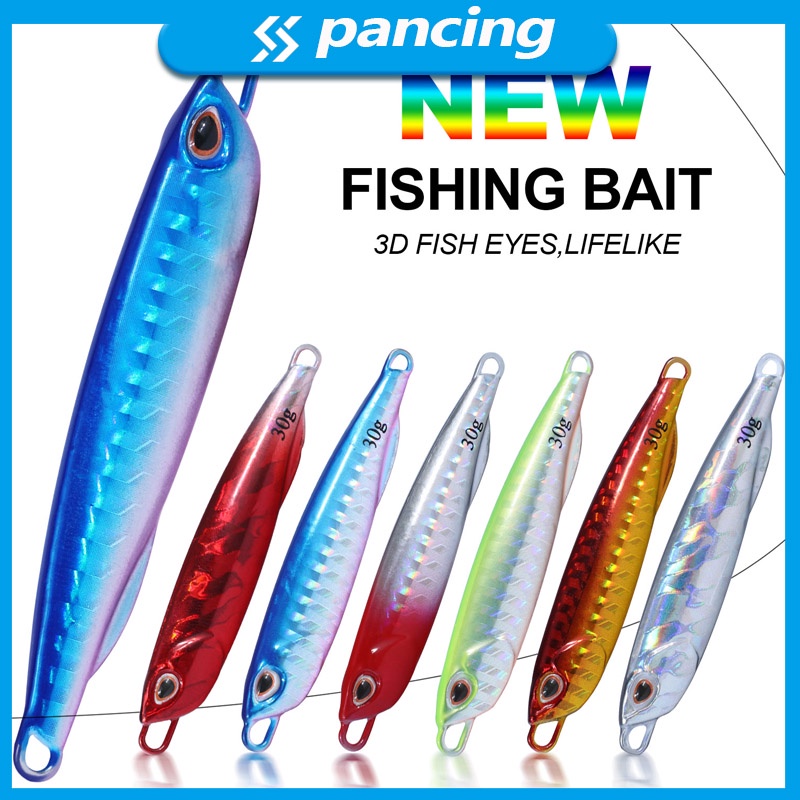 Metal Fish Bait 10g 15g 20g 30g 40g Jigging Lure Metal Fish Bait Saltwater Fishing Lures Casting Jig Sea Fishing Boat Fishing Tackle