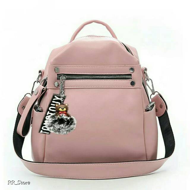 (BISA COD)Multifungsi selempang tas Ransel Backpack WANITA IMPORT FASHION BATAM