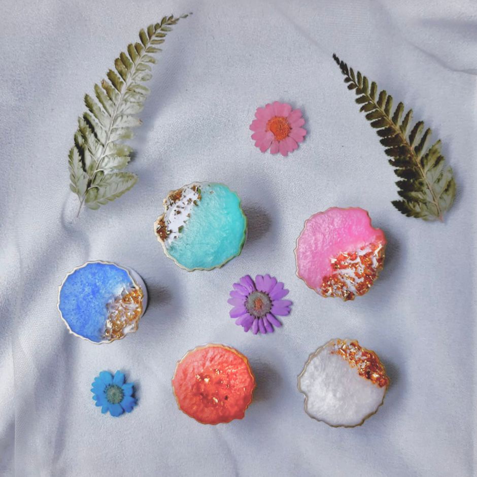 Resin Pop Socket | Pop Socket Hp | Phone Grip | Aksesoris Hp Resin Handmade