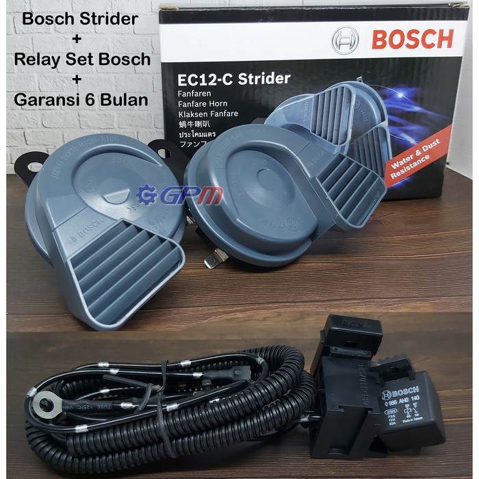 Klakson Keong Bosch Strider Ec12 C Relay Set Bosch Garansi 1 Tahun