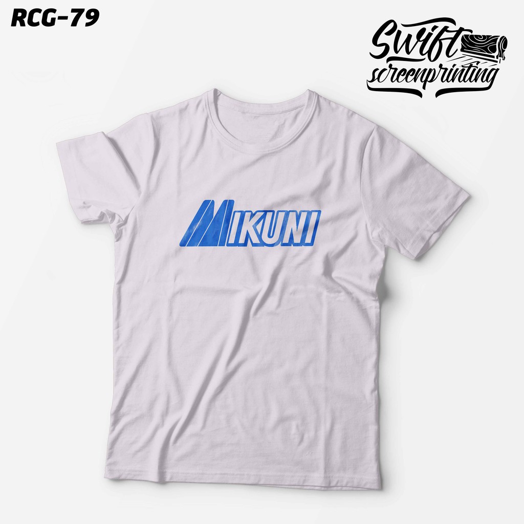 KAOS MIKUNI KARBU CARBUREATOR MOTOR RACING DRAG BALAP OTOMOTIF T-SHIRT BAJU DISTRO