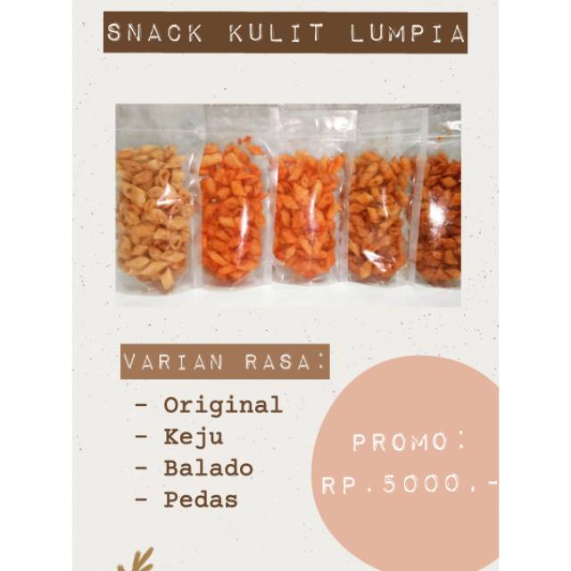 

Snack keripik kulit lumpia aneka rasa