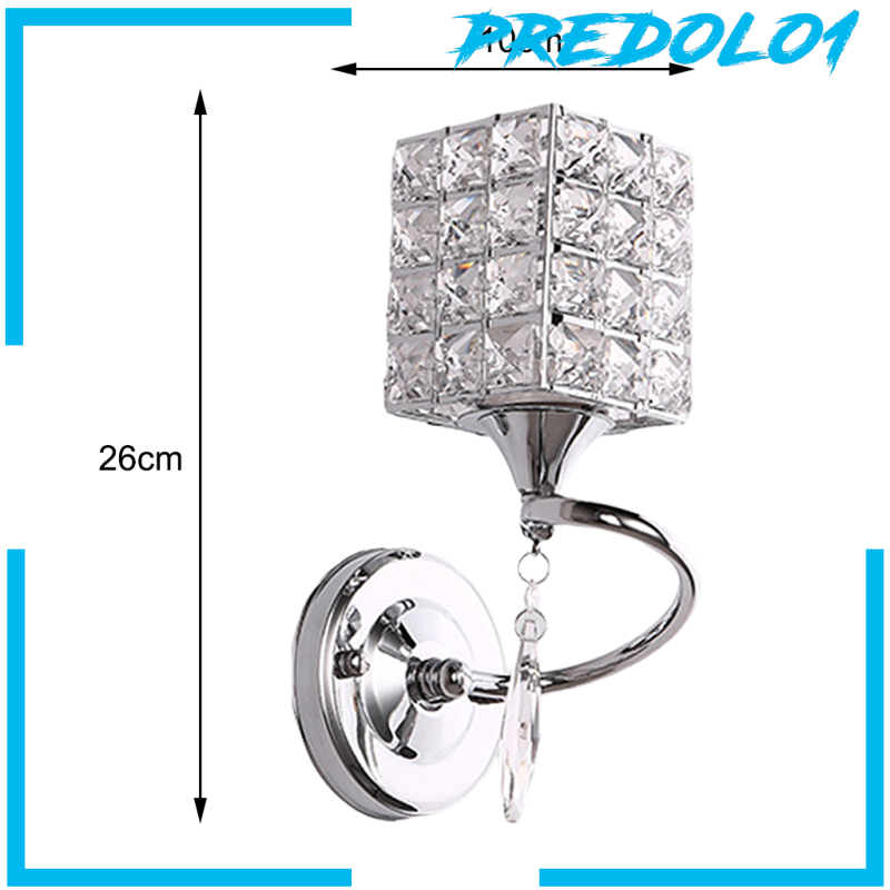 (Predolo1) Lampu Dinding E27 Bahan Kaca Kristal