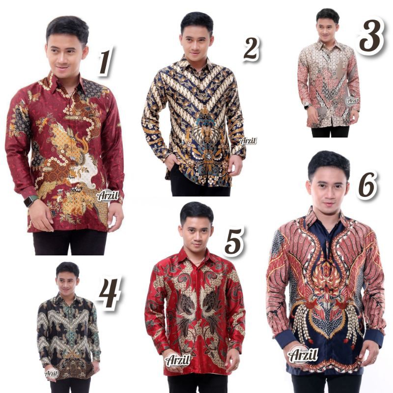 KEMEJA  BATIK PRIA SEMI SUTRA SKIL PREMIUM PURING ISTIMEWA