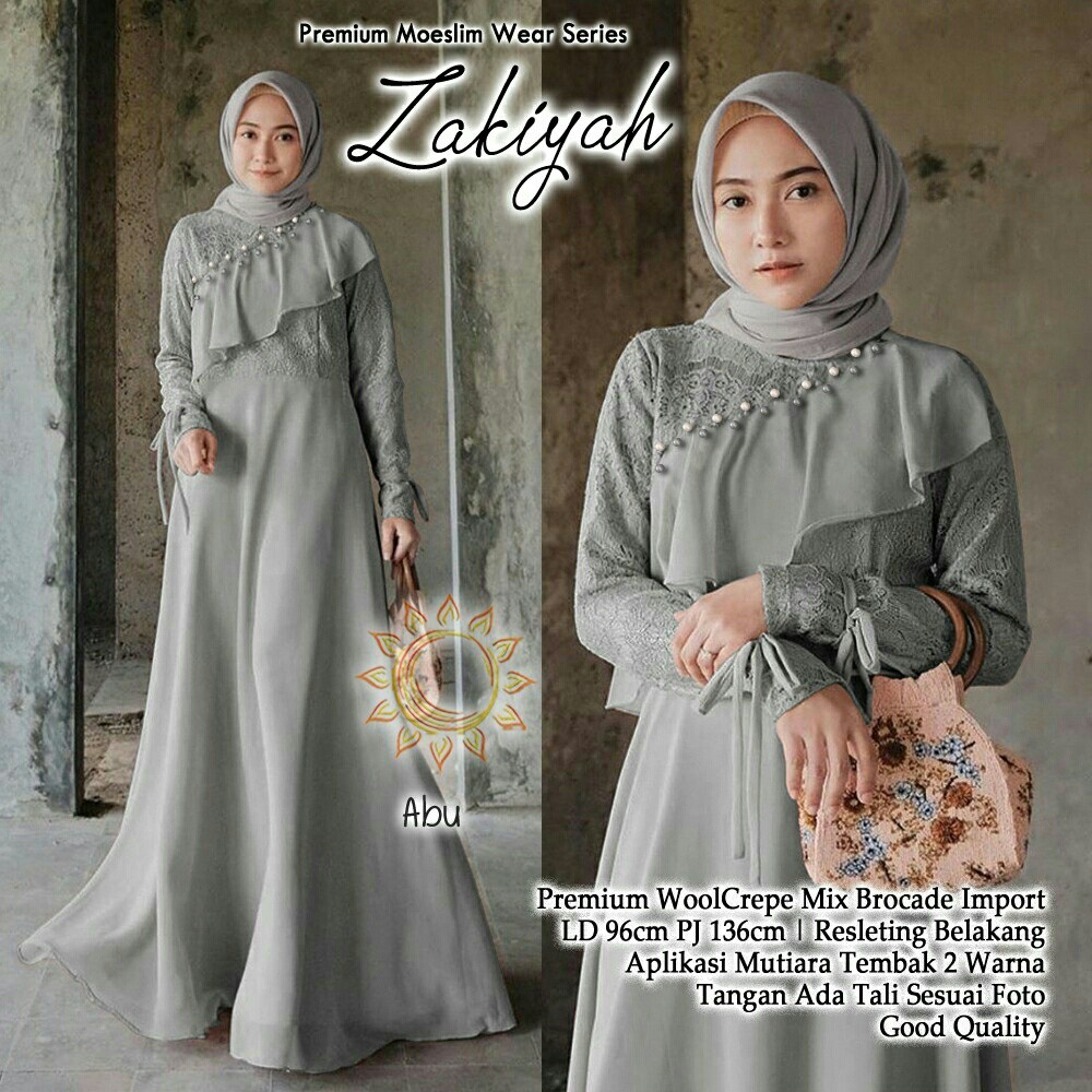 Dress Zakiyah 4Warna