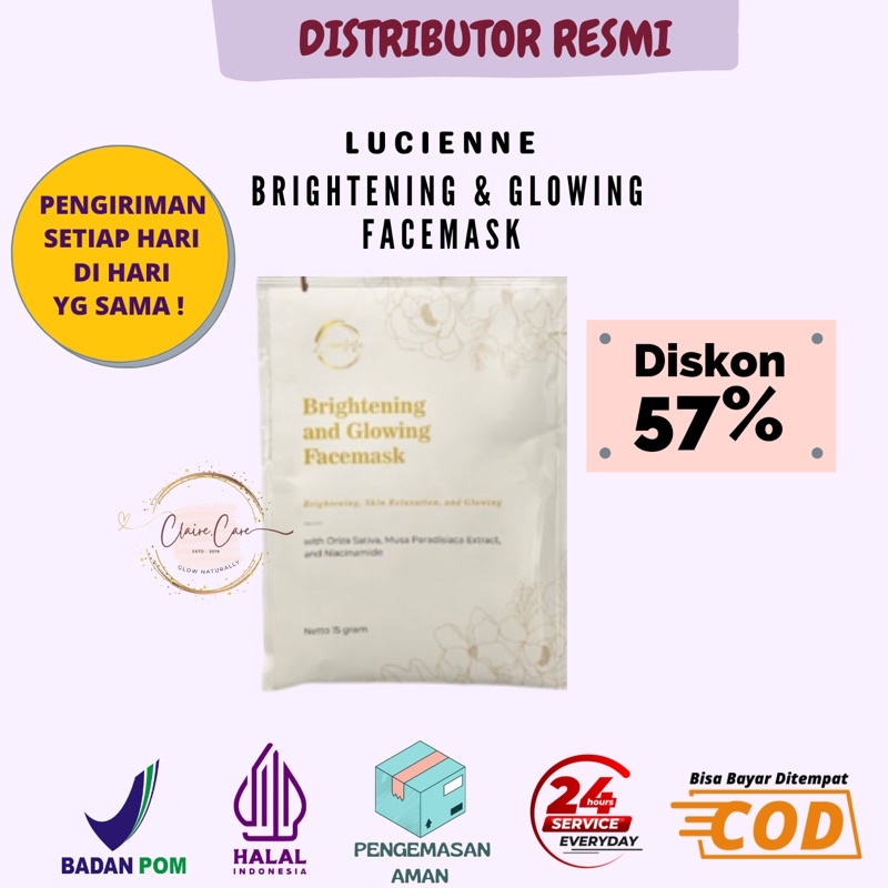 Lucienne facemask brightglow / super acne