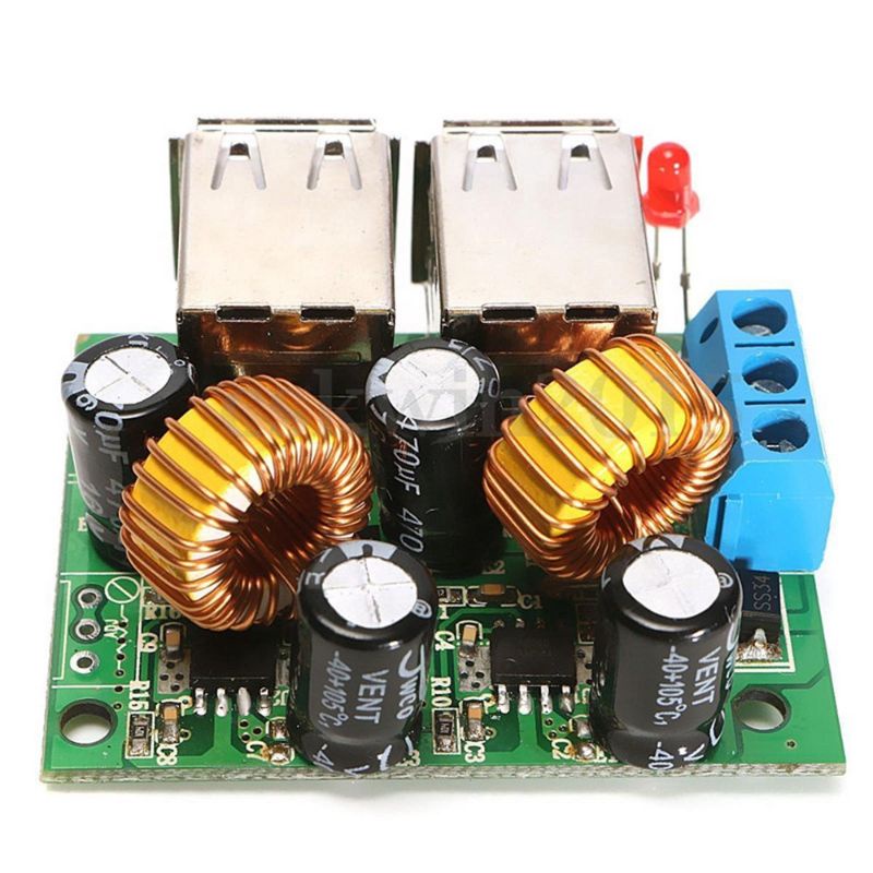 Step-down 4 port USB Power Supply Module DC 12V 24V 40V to 5V 5A