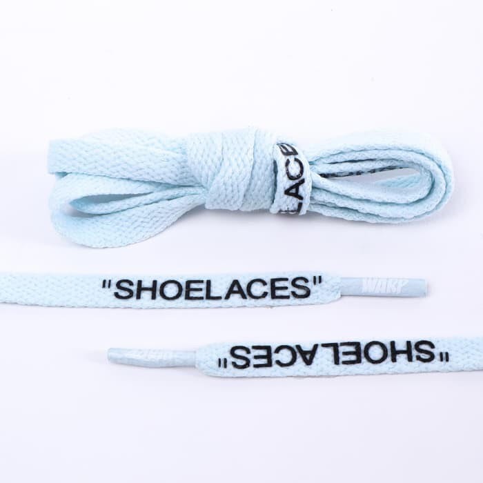 WARP LACES - Baby Blue Flat Laces 125cm