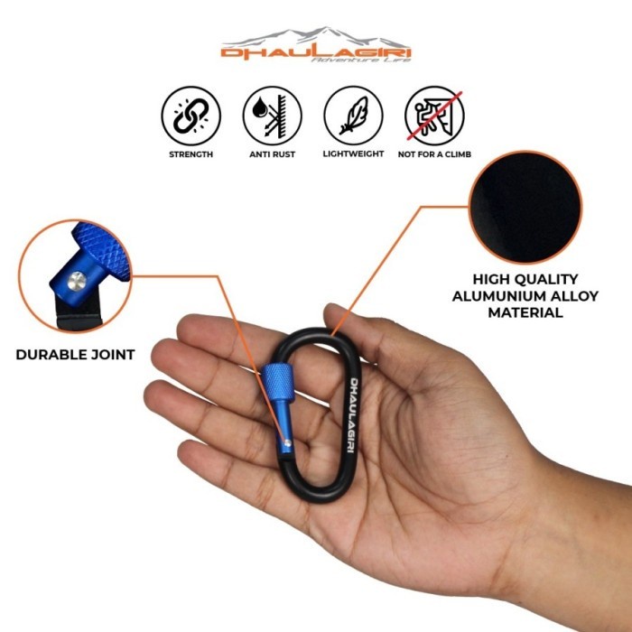 Carabiner Ulir DH 07 Karabiner Aluminium Alloy Gantungan Outdoor