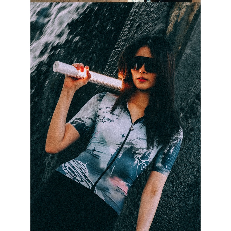 Jersey Sepeda Short Women Alien Monton Cycling Baju Sepeda Moonton