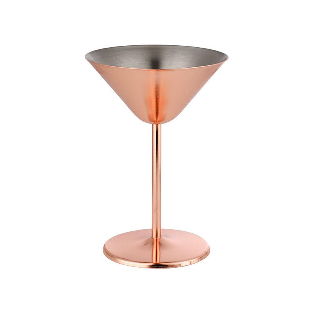 Chookyy Goblet Red Wine Glass Cups Gelas Kaca Logam Stainless Steel Cocktail Wine Bir Anggur Segitiga Champagne Cup