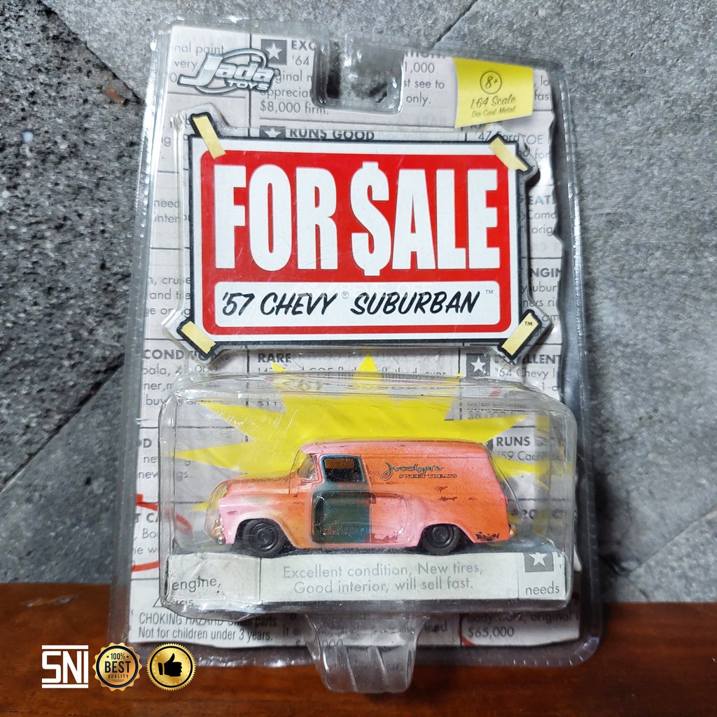 Jada Toys Hot Wheels Klasik Chevy Suburban 57 - Mainan Anak Diecast