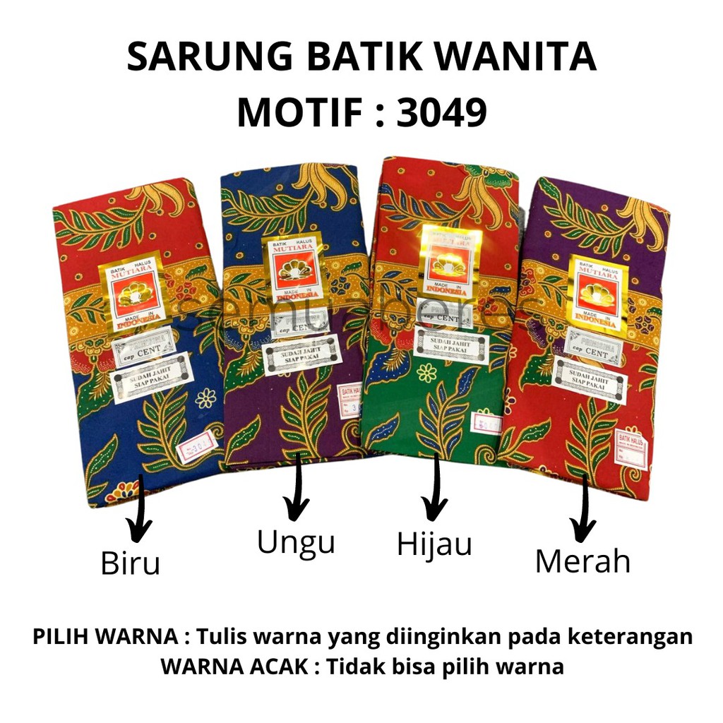 Sarung Batik Perempuan / Sarung Batu / Batik Halus