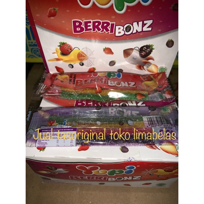 

54ekh Permen Yupi Berri Bonz Isi 24 Sachet 60J